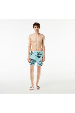شلوارک و برمودا زرشکی مردانه رگولار Lacoste - کد 769645032