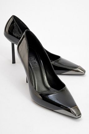 کفش استایلیتو مشکی پاشنه نازک luvishoes - کد 864996284