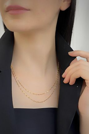 گردنبند طلا زرد زنانه 14 عیار ZÜMRÜT SARRAF - کد 125857471