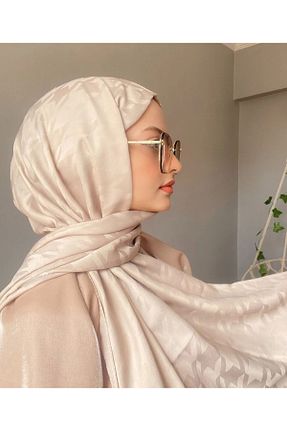شال بژ زنانه شیفون Mira İpek - کد 865011424
