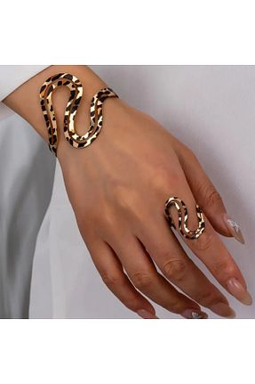 ست جواهر طلائی زنانه 2 تایی TAKİŞKO - کد 865010773