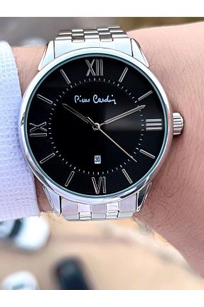 ساعت مچی طوسی مردانه 46 میلی متر Pierre Cardin - کد 865010415