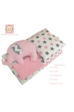 ست لحاف و روکش لحاف و روکش بالش کودک و نوزاد صورتی 70 x 110 Yuar Baby - کد 865027365