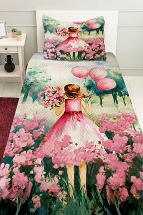 پیکه و ست پیکه تکنفره صورتی فلانل Else Dekor - کد 865035232