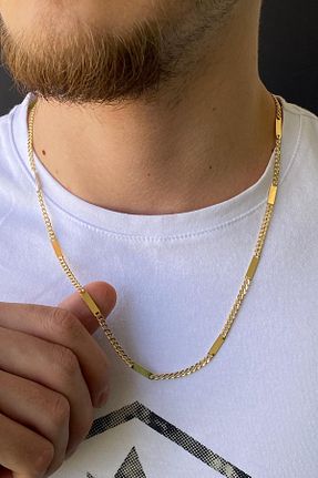 گردنبند طلا طلائی مردانه 14 عیار ZÜMRÜT SARRAF - کد 451399573