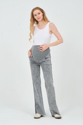 شلوار بارداری طوسی زنانه جین BUSA - کد 831786811