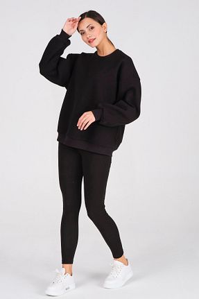 سوئیشرت مشکی زنانه ساده BUSA - کد 214076786