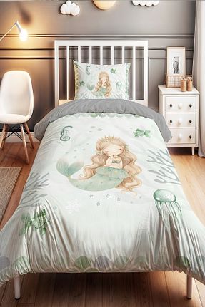 ست روتختی کودک و نوزاد سبز پنبه ای Evpanya - کد 865065648