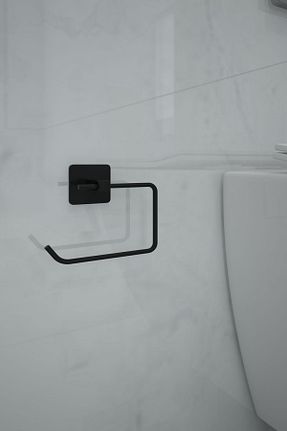 پایه دستمال توالت مشکی فلزی Alper Banyo - کد 284140944