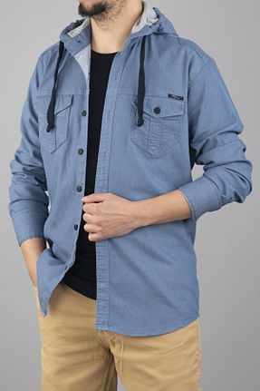 پیراهن آبی مردانه تنگ bombe - کد 865065232