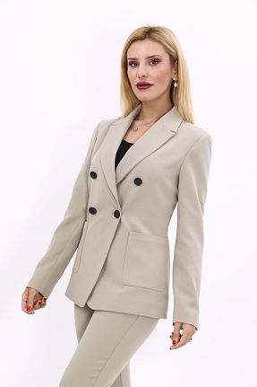 کت قهوه ای زنانه Blazer ÖNDER ÖZSOY - کد 865081241