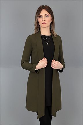 کت خاکی زنانه Blazer ÖNDER ÖZSOY - کد 372061043