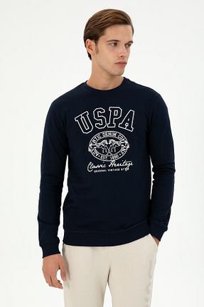 سوئیشرت سرمه ای مردانه ساده U.S. Polo Assn. - کد 865145675