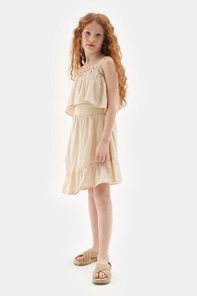دامن بژ بچه گانه ساده Tyess - کد 729925507