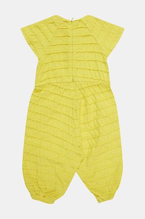 سرهمی زرد بچه گانه آستین کوتاه GB Baby - کد 678430303