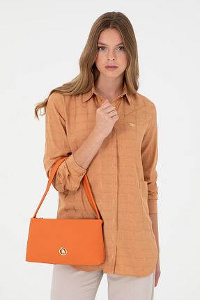 کیف دوشی نارنجی زنانه U.S. Polo Assn. - کد 848080182
