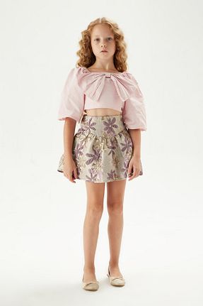 بلوز بنفش بچه گانه ساده Tyess - کد 769321214