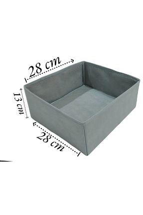 نظم دهنده کمد طوسی پارچه Balkan Room - کد 472634144