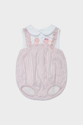سرهمی صورتی بچه گانه بدون آستین Layette - کد 678436175