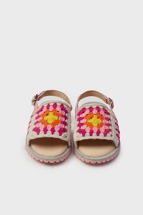صندل طوسی بچه گانه پاشنه تخت GB Baby - کد 832712513