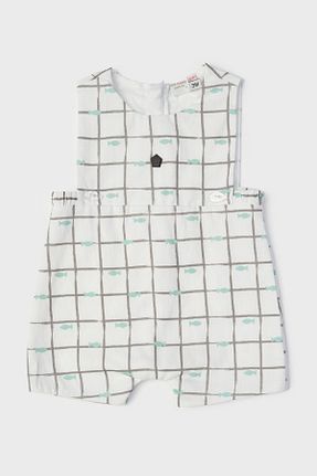 سرهمی قهوه ای بچه گانه آستین استاندارد Layette - کد 812333401