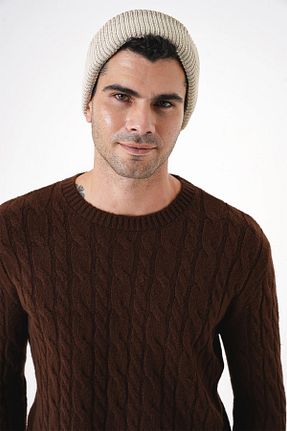 کلاه پشمی بژ مردانه پشمی CHUBA - کد 865186009