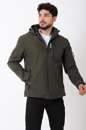 کاپشن خاکی مردانه اسلیم فیت Stilkombin - کد 865190943