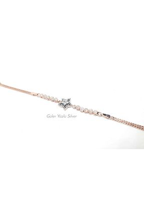 دستبند نقره طلائی زنانه 925 عیار Güler Yüzlü Silver - کد 62586911