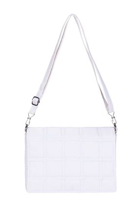 کیف دوشی سفید زنانه چرم مصنوعی Judour Bags - کد 865197988