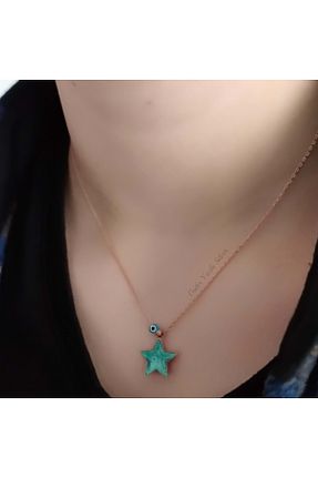 گردنبند نقره طلائی زنانه 925 عیار Güler Yüzlü Silver - کد 61389230