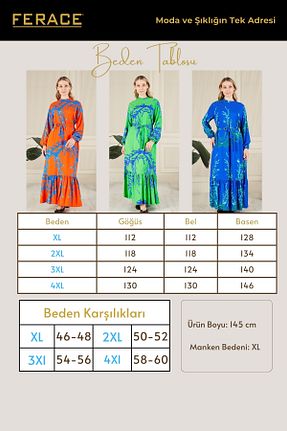 لباس حجاب سبز زنانه سایز بزرگ Ferace - کد 834790874