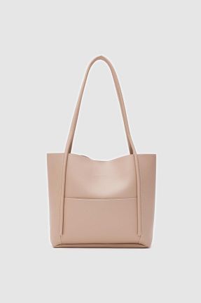 کیف دوشی بژ زنانه چرم مصنوعی Shule Bags - کد 848614894