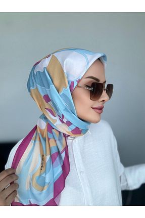 روسری صورتی %100 پنبه Byedauzunlar - کد 865219492