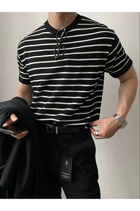 تیشرت مشکی مردانه رگولار Tarz Cool - کد 747188536