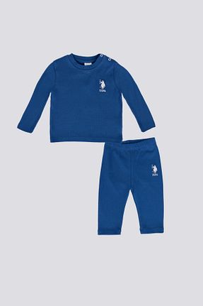ست نوزادی آبی بچه گانه پنبه ای U.S. Polo Assn. - کد 865219601