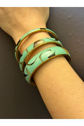 دستبند جواهر فیروزه ای زنانه سنگ طبیعی Gönülden Tasarım - کد 865215089