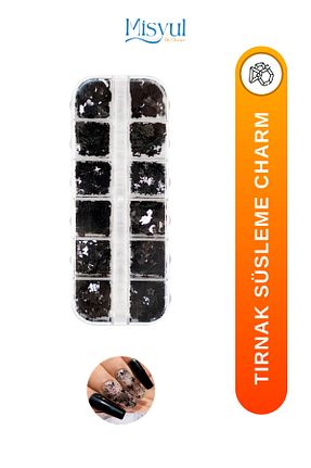 ناخن مصنوعی و اکسسوری مشکی Misyul - کد 829516274