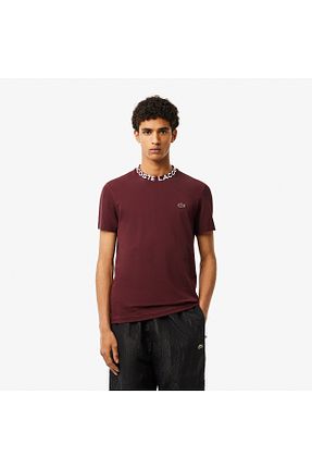 تیشرت زرشکی مردانه رگولار Lacoste - کد 865235940