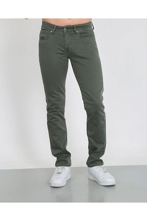 شلوار جین سبز مردانه پاچه ساده Twister Jeans - کد 865262636