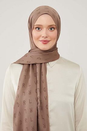 شال قهوه ای زنانه پنبه پلی استر Levidor - کد 865262896