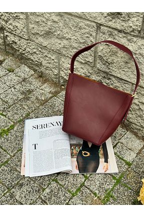 کیف دستی زرشکی زنانه سایز متوسط ÇANTA - کد 865267326
