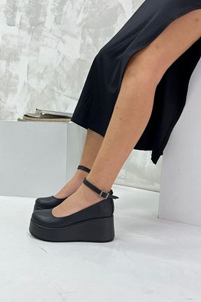 کفش پاشنه بلند پر مشکی زنانه پاشنه متوسط (5-9 سانتی متر) inizio - کد 863393106