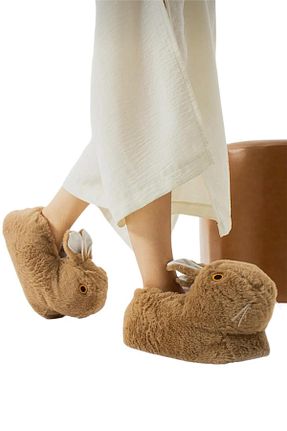 پاندوف قهوه ای زنانه پارچه ای Liger - کد 865289899