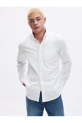 پیراهن سفید مردانه رگولار GAP - کد 96898974