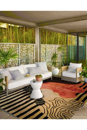 فرش رنگی قابل شستشو Rugs Modern Halı - کد 865312689