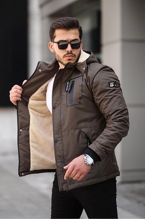 کت خاکی مردانه تنگ NEW WOLF - کد 865406524
