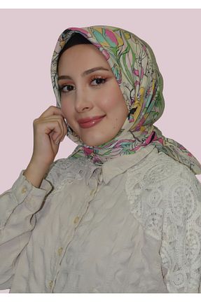 شال صورتی زنانه مخلوط کتان LOPRES - کد 865339976