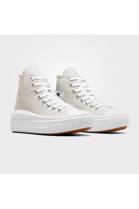 کفش اسنیکر طوسی زنانه بند دار Converse - کد 865340294