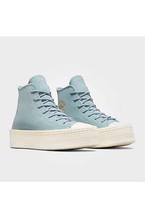 کفش اسنیکر آبی زنانه بند دار Converse - کد 865339746