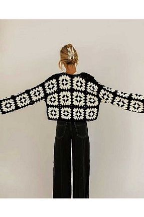 رویه مشکی زنانه اکریلیک El örgüsü - کد 865339958